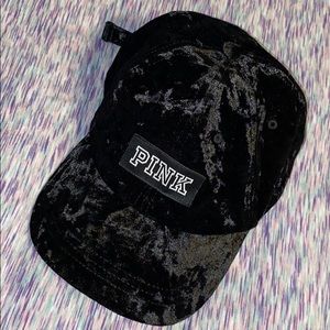 Black Velvet Pink Cap